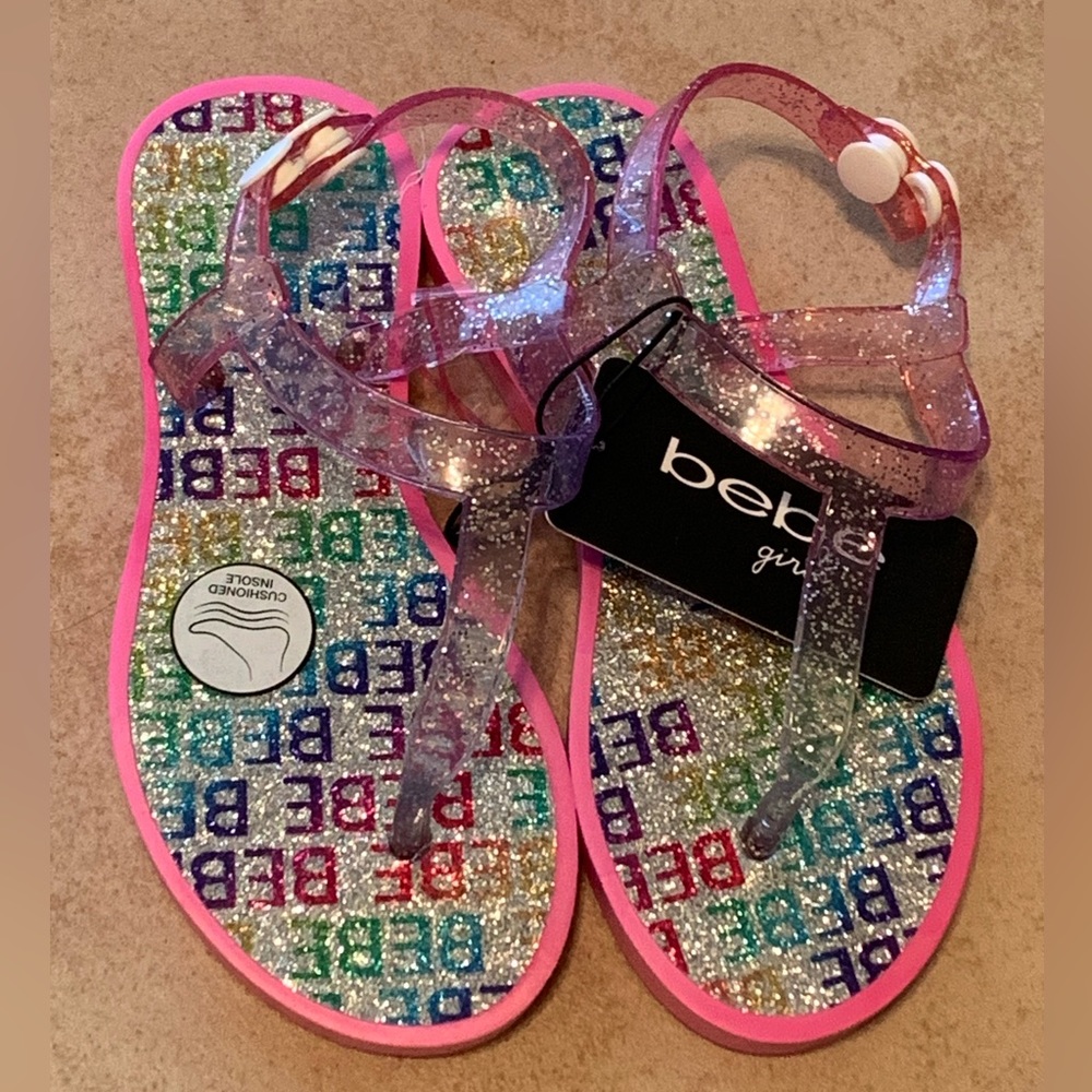 Fuchsia and Purple Ombré Sandals. Toddler: 11/12